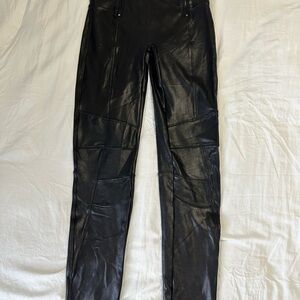 Spanx Black Leather Pants
